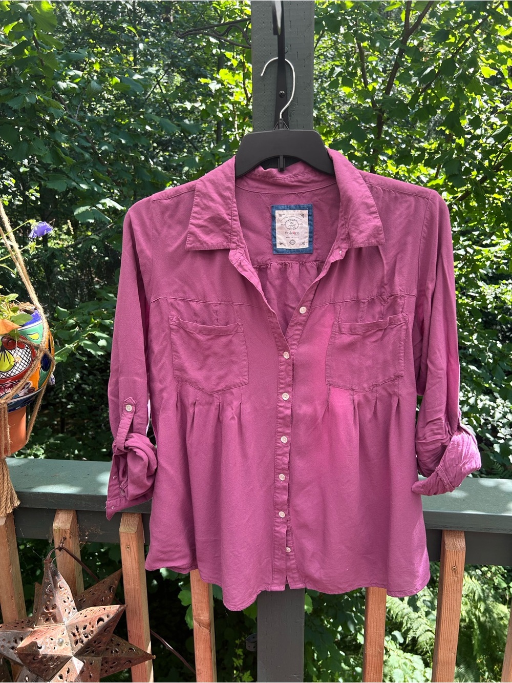 Style & Co. Dusty Rose Button-Front Women's Shirt